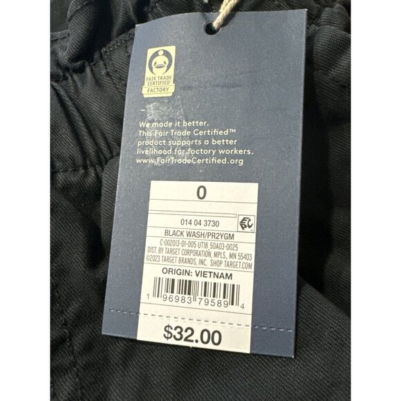 Size 0 - Womens Super-High Rise Taper Jeans - Universal Thread - Very Dark Gray - Picture 3 of 6